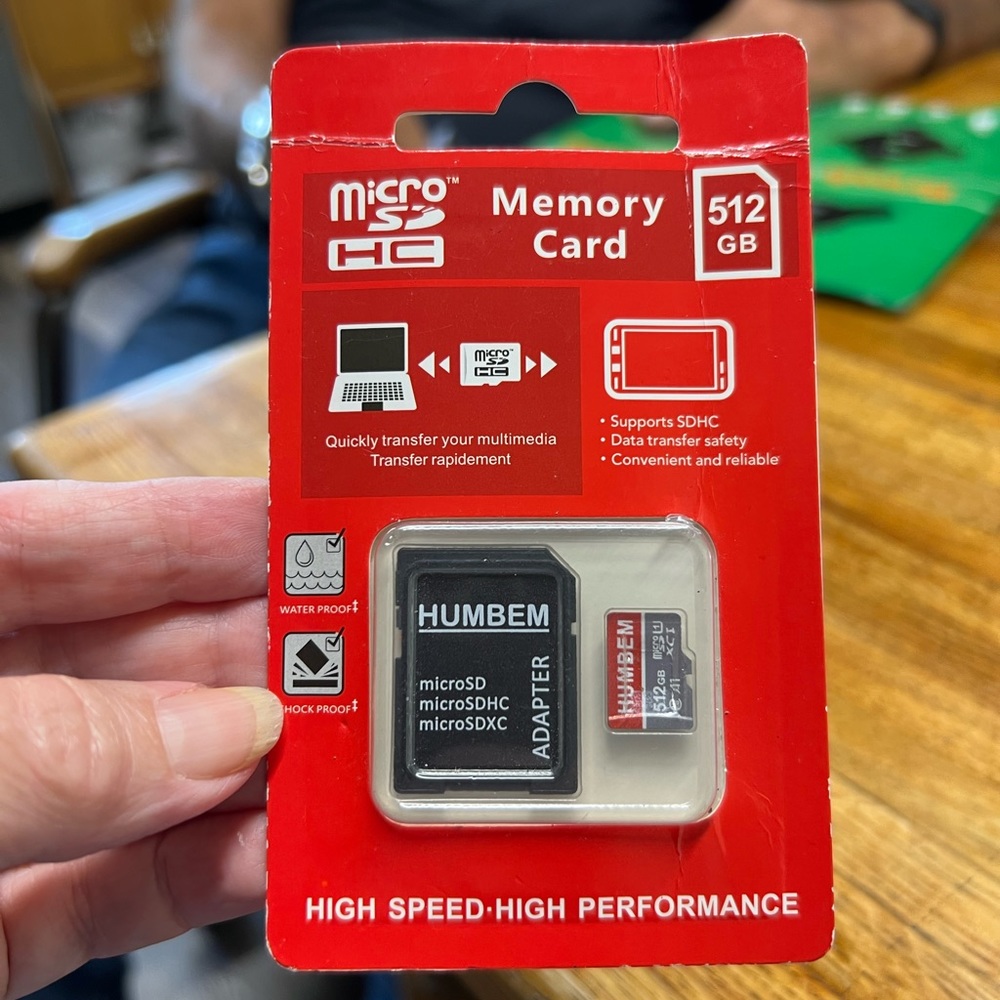 NEW - HUMBEM 512GB Micro SD Card Memory Card w/Adapter